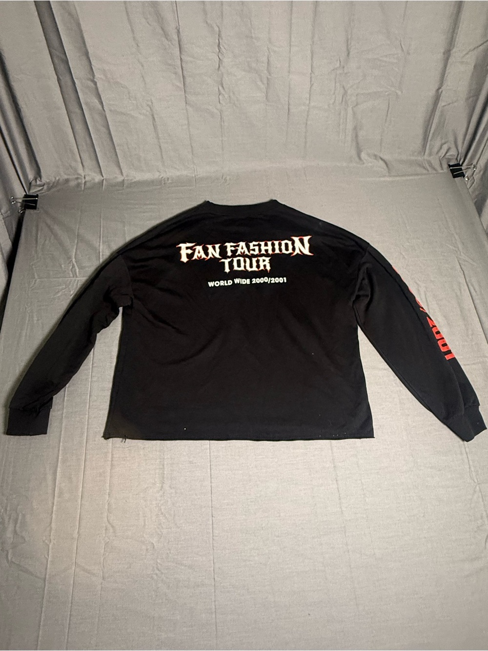 Zara Black Ribbed Crewneck Sweatshirt